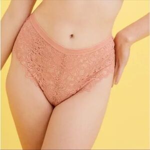 Thirdlove Panty S Cameo Allover Lace Mid Rise Full Coverage New NWT High Waist